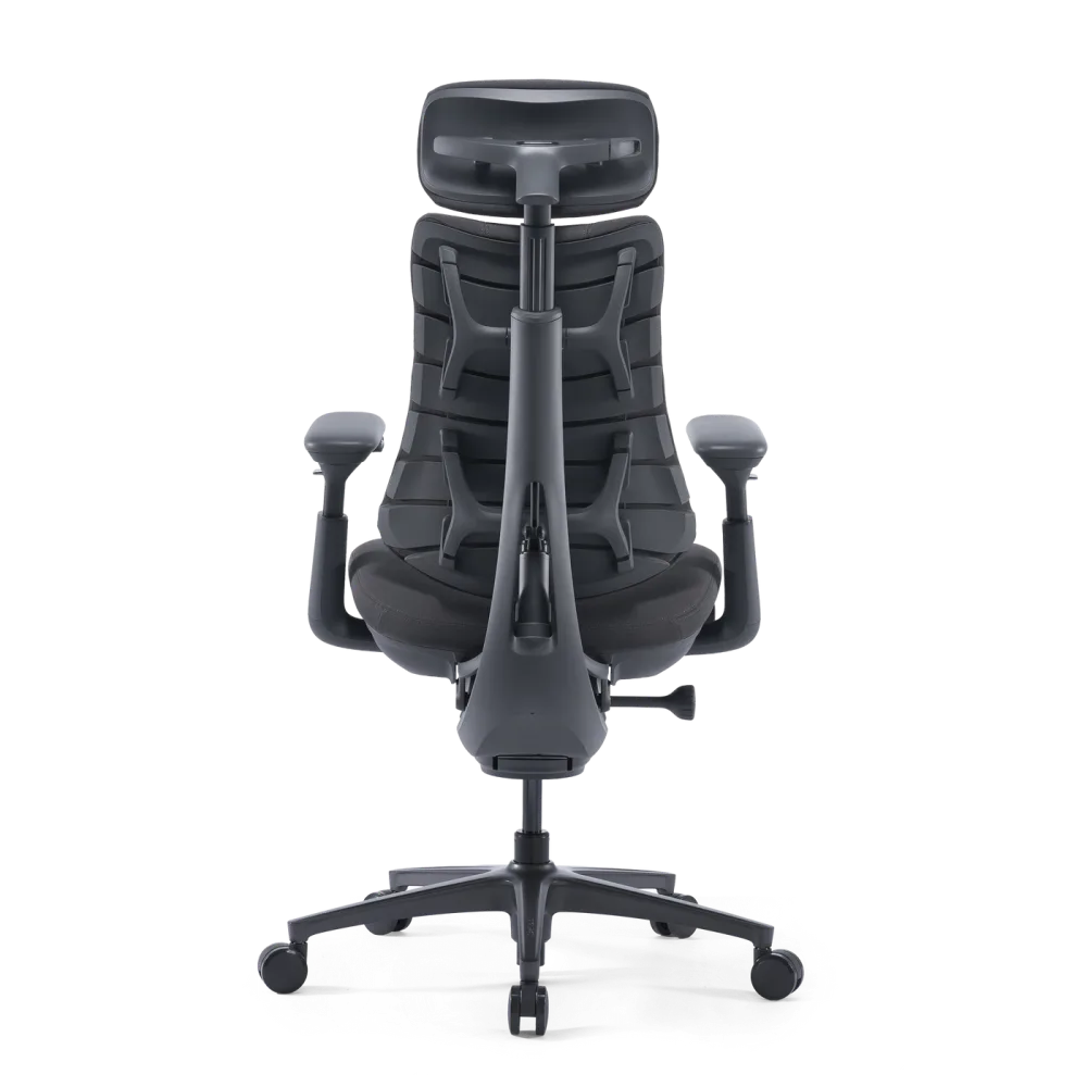 Спинка LiberNovo Omni Pro сзади: панели каркаса и стойка подголовника
